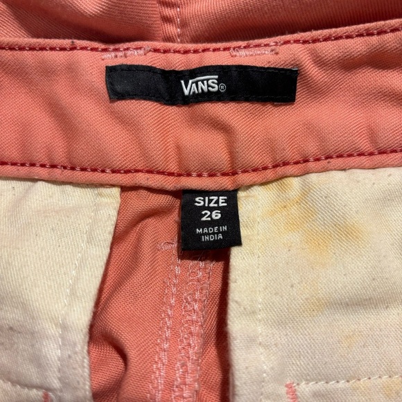 VANS Sz 26 Chino Style Tapered Slim Leg Pockets Cotton Pants Trousers - Picture 11 of 14